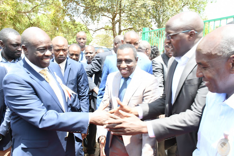 Deputy President Rigathi Gachagua with farmers and Agriculture stakeholders at the Eldoret Agricultural show