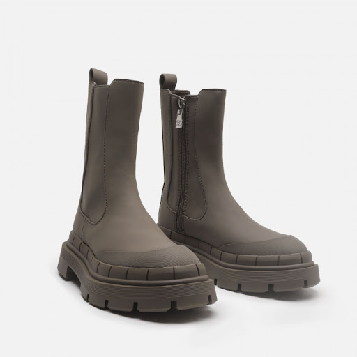 Title 7, Side Zipper Martin Boots with Thick Soles for a...