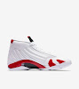 air jordan 14 white varsity red black