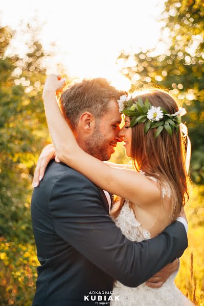 Fotógrafo de casamento Arkadiusz Kubiak (arkadiuszkubiak). Foto de 2 de agosto 2018