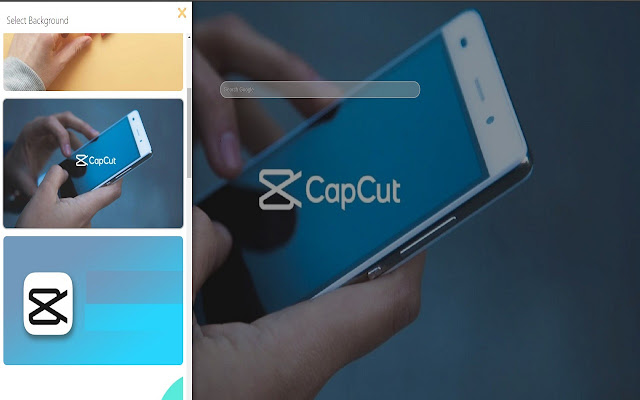 CapCut For PC and Windows -New Tab Background