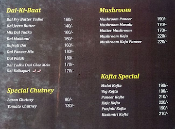 Gyani Corner menu 