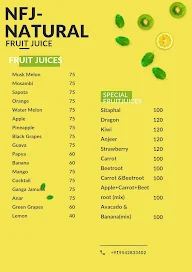 Natural Fruit Juice menu 2