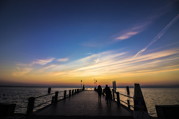 Il Garda in un tramonto di Gennaio di bonimatteo