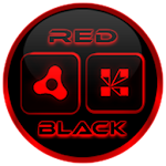 Cover Image of Tải xuống Flat Black and Red Icon Pack v4.0 Free 4.0 APK