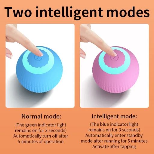 Smart Cat Toys Automatic Rolling Ball Electric Cat Toys Interactive For Cats Training Self-moving Kitten Toys Pet Access