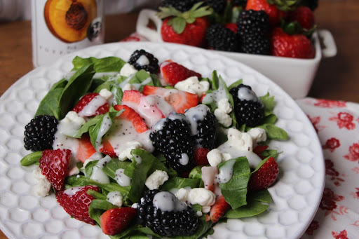 fruity spinach salad