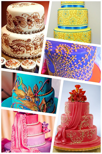 Mehndi Cake Decoration