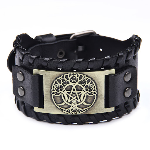 Title 5, Mens and Womens Fashion Pentagram Cowhide Bra...