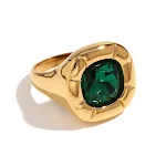 Ring Golden Green No 8