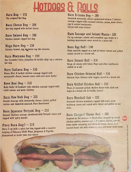 Burger Barn Cafe menu 2