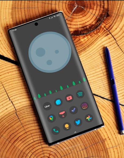 Screenshot Black Pie - Icon Pack