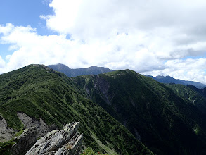 小河内岳への稜線