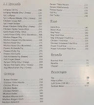 Snack Shack menu 1