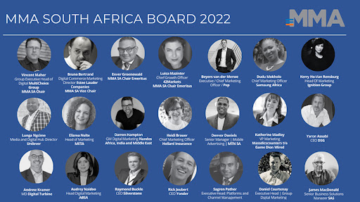 The new board of Mobile Marketing Association South Africa.