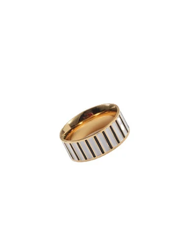 Anillo con forma de piano en blanco - 2