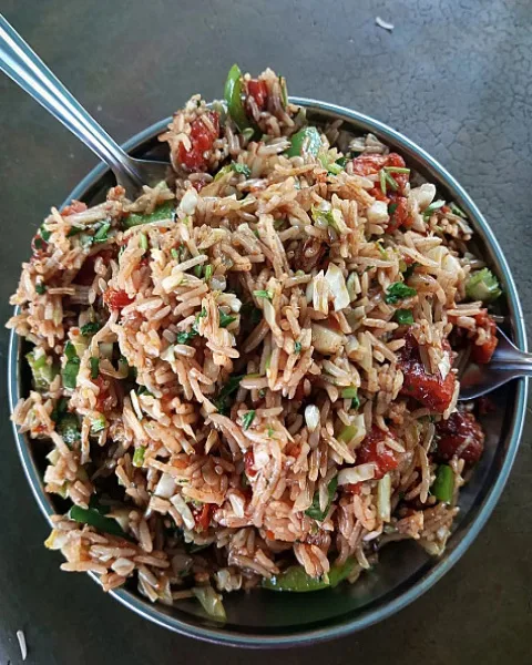 Manchurian Tikka Fried Rice