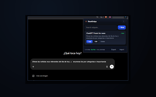 SlashSnips — Snippets & AI Prompts screenshot 2