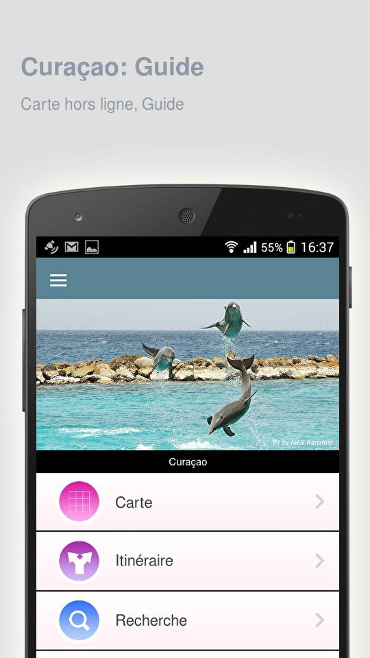 Android application Curacao: Offline travel guide screenshort