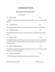 Ithaka - Veg Lebanese Kitchen menu 2