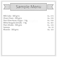 Aggarwal Standard Sweets menu 1