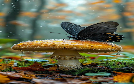 Black butterfly wallpaper screenshot 1
