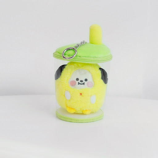 Title 4, Small Animal Milk Tea Cup Built In Plush Doll P...