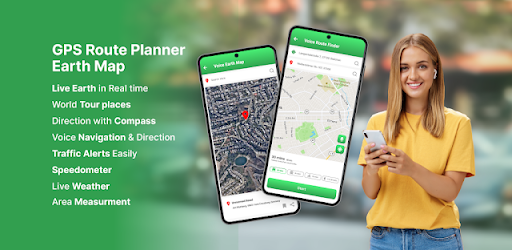 GPS Route Planner - Earth Map