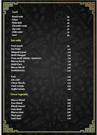 The Chowka menu 1