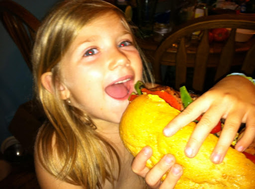 Everyone loves this sandwich! xo  This is my grandaughter Evie enjoying hers! xo
