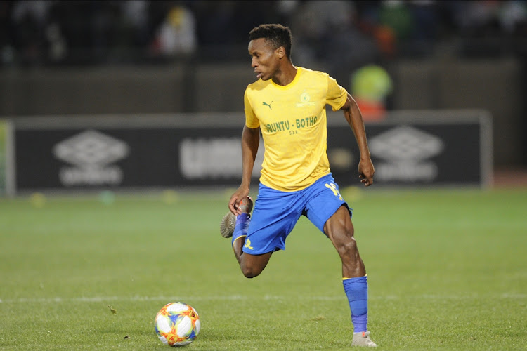 Themba Zwane is one of the key players for Mamelodi Sundowns in their Telkom Knockout soccer final against Maritzburg United in Durban on Saturday.