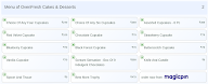 OvenFresh Cakes & Desserts menu 2