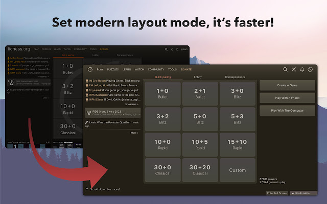 Idea for developers: why not stretch the move list to the size of the  board? • page 1/2 • Lichess Feedback •