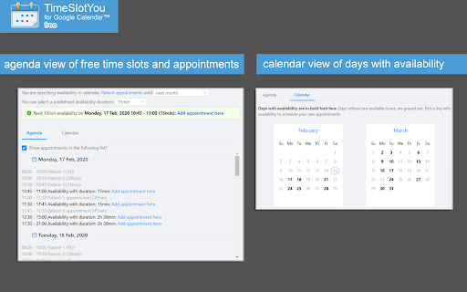 TimeSlotYou for Google Calendar™