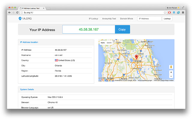 IP Address Lookup & Domain Whois