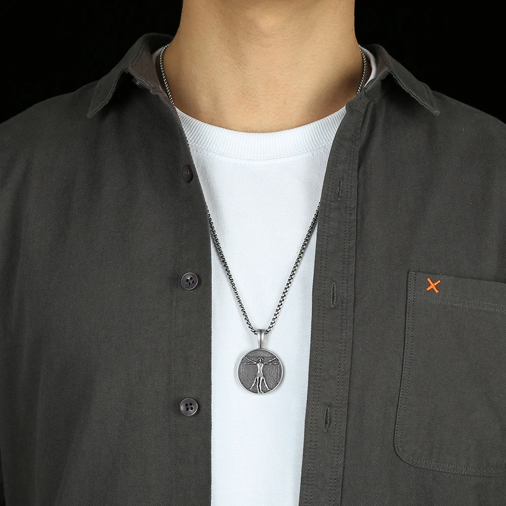 Title 5, Da Vinci Body Ratio Vitruvius Tag Ketting Hip H...