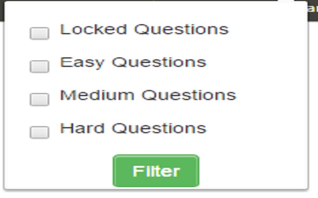 Leetcode Filter screenshot