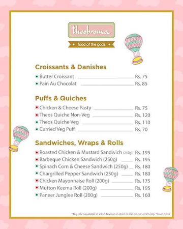 Theobroma menu 