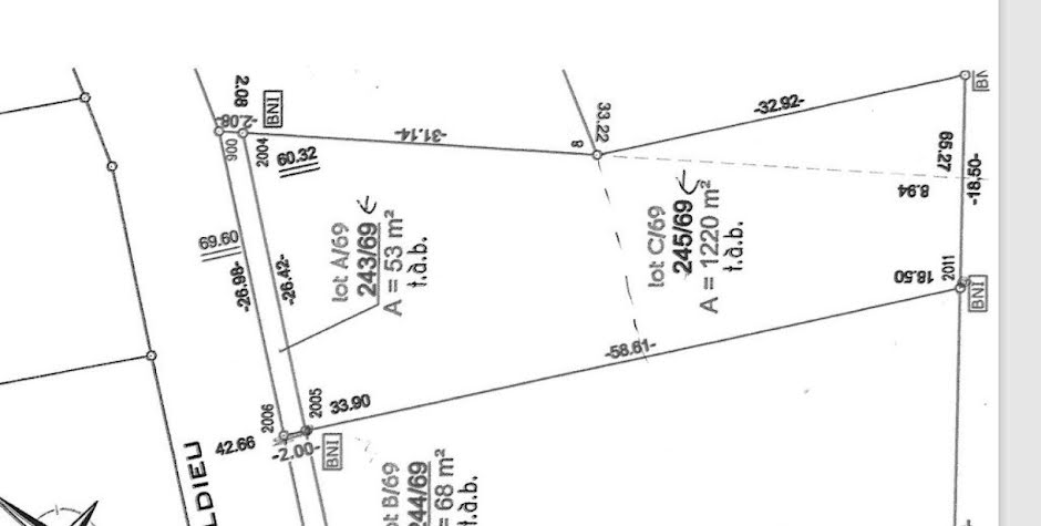 Vente terrain  1200 m² à Elbach (68210), 148 000 €