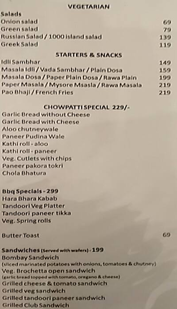 Sunny Hotel Mango Masala Food Restaurant menu 