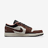 air jordan 1 low se light chocolate / black / sail / crimson bliss