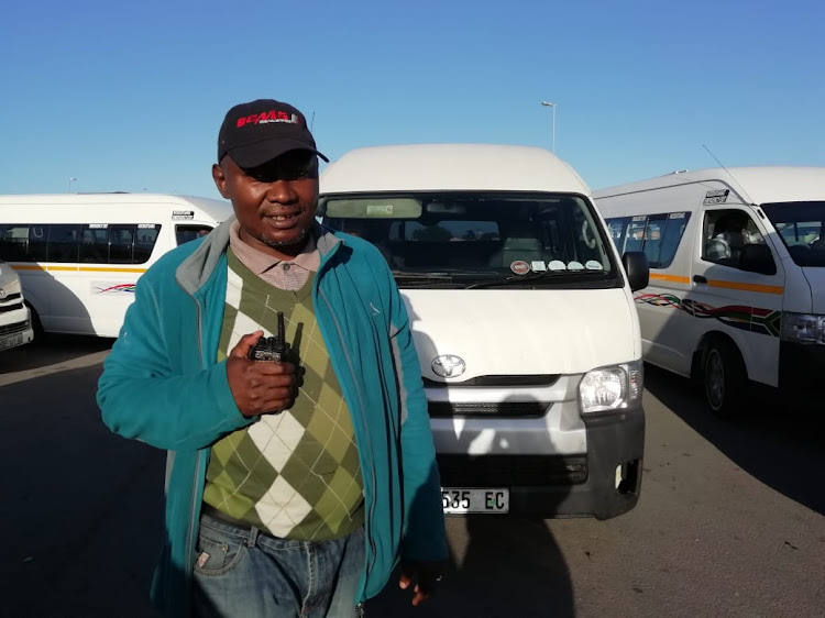 HELP US: Crossroads taxi marshal Wele Makanda says the industry needs assistance from the department of health to prevent the spread of Covid-19