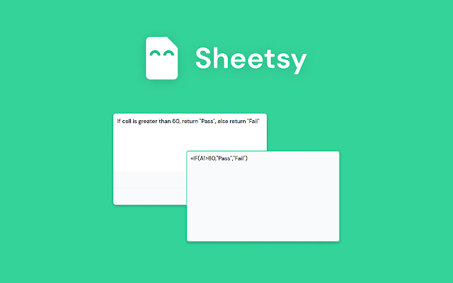 Sheetsy chrome extension