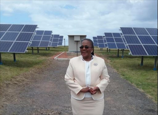 Dipuo Peters at the George airport.