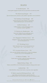Sage & Lavender menu 2