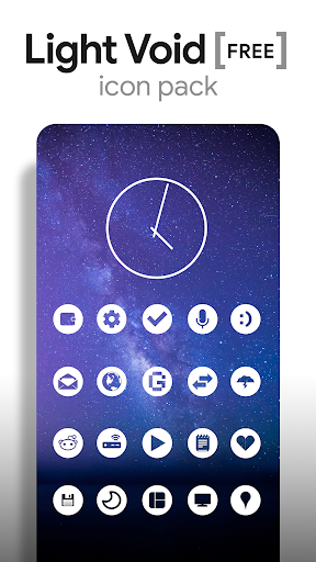 Screenshot Light Void - Flat White Icons