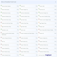 Kassibar Food Court menu 1