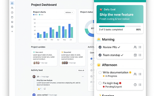 Daily Planner Sidebar — Free & Simple Task Manager screenshot 1