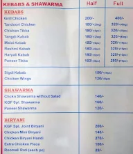 KGF Kitchen menu 2