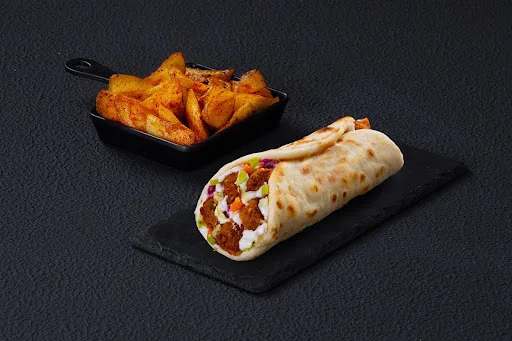 Veg Shawarma And Side Meal